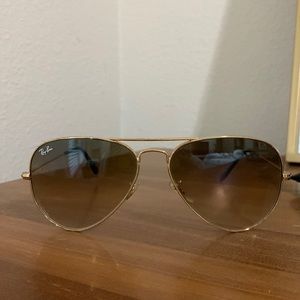 Ray Bans 3025 Aviator Large Metal (brown) + case